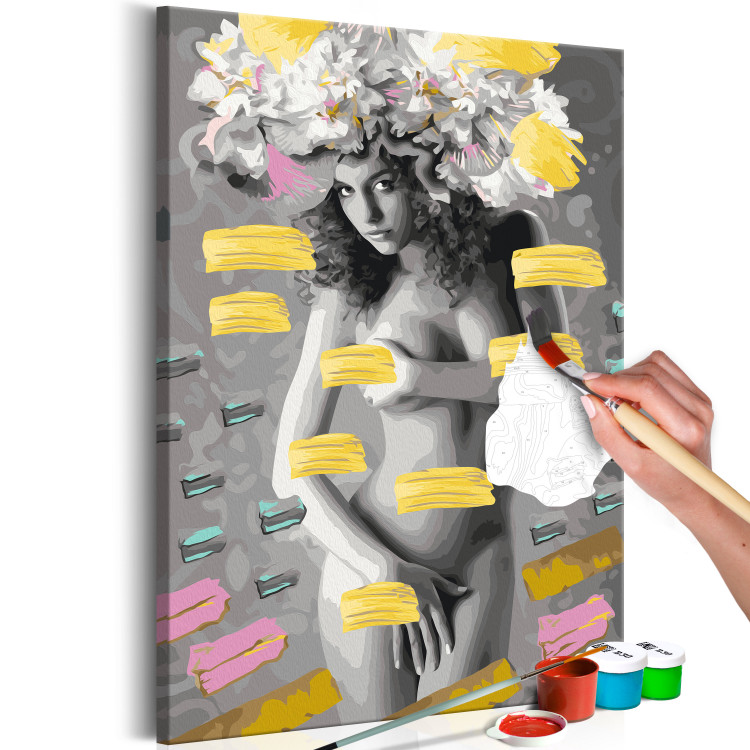 Paint by Number Kit Naked Woman With Flowers 127249 additionalImage 3