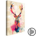 Canvas Print Watercolor Deer (1-part) vertical - abstract colorful animal 128949 additionalThumb 6