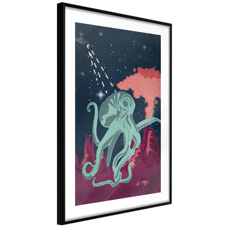 Wall Poster Cosmic Octopus - abstraction with a marine animal against a starry background 129149 additionalImage 6