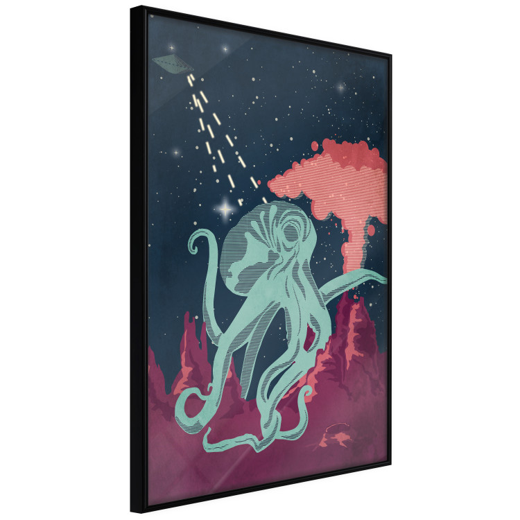 Wall Poster Cosmic Octopus - abstraction with a marine animal against a starry background 129149 additionalImage 13