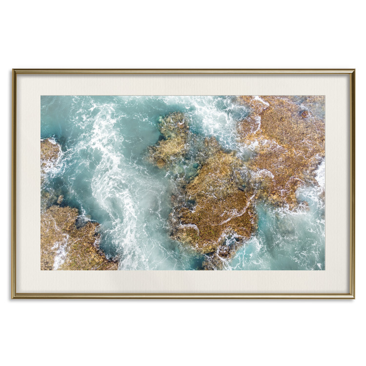 Wall Poster Ningaloo Reef - landscape of a blue ocean among rocks and stones 129849 additionalImage 20