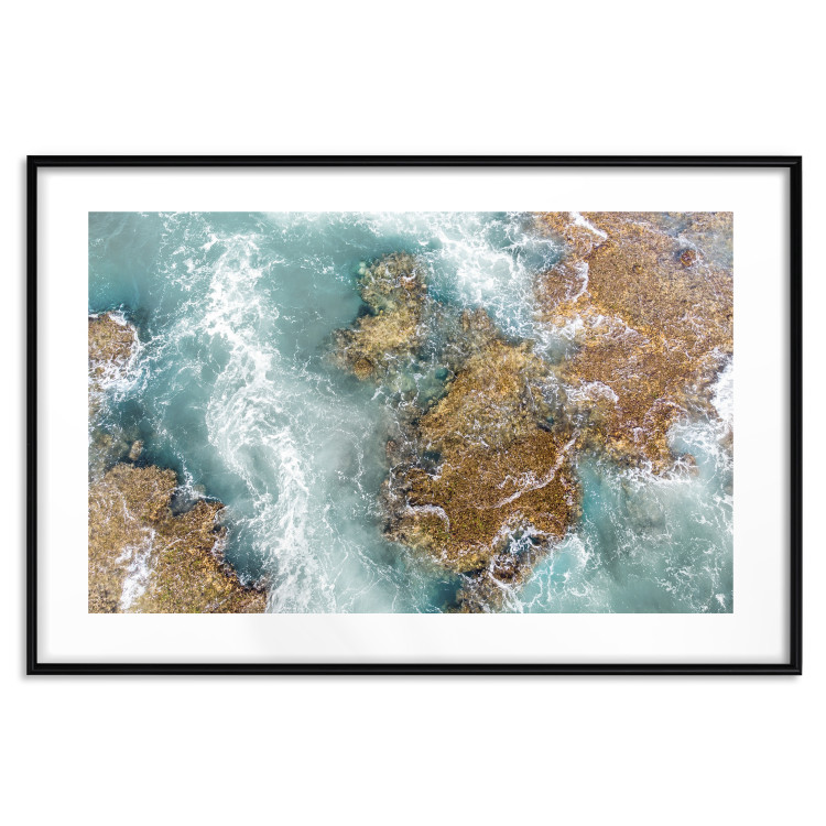 Wall Poster Ningaloo Reef - landscape of a blue ocean among rocks and stones 129849 additionalImage 17