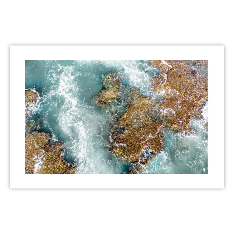 Wall Poster Ningaloo Reef - landscape of a blue ocean among rocks and stones 129849 additionalImage 25