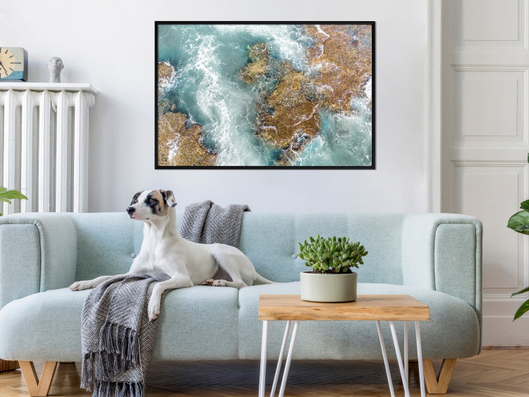 Wall Poster Ningaloo Reef - landscape of a blue ocean among rocks and stones 129849 additionalImage 6