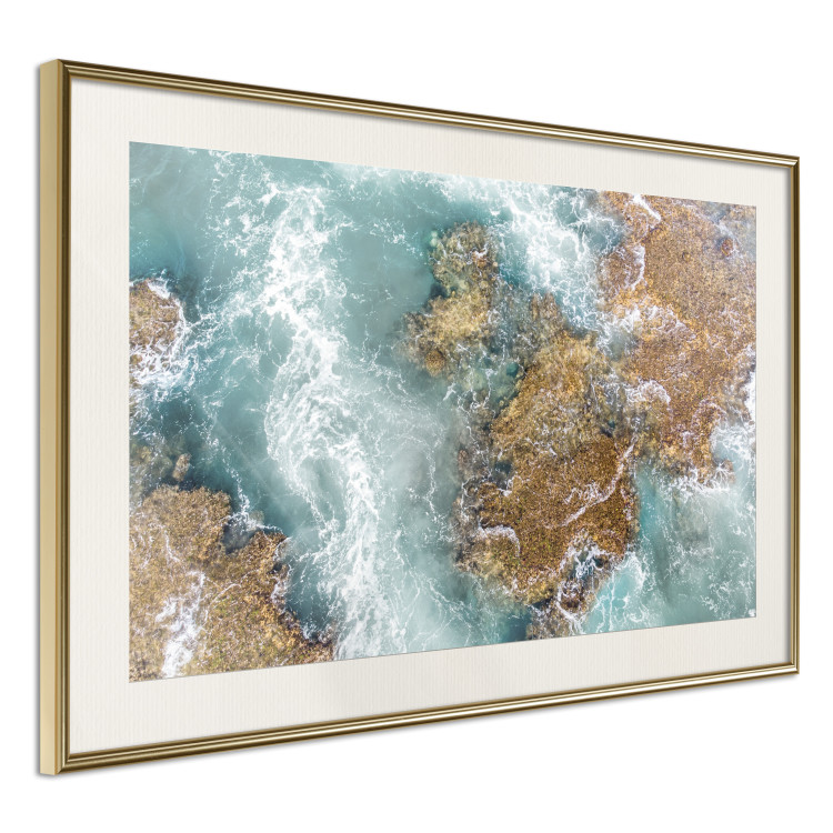 Wall Poster Ningaloo Reef - landscape of a blue ocean among rocks and stones 129849 additionalImage 3