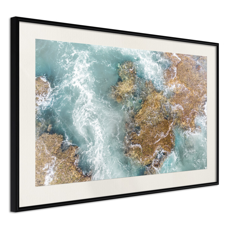 Wall Poster Ningaloo Reef - landscape of a blue ocean among rocks and stones 129849 additionalImage 2