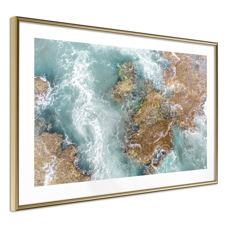 Wall Poster Ningaloo Reef - landscape of a blue ocean among rocks and stones 129849 additionalImage 9