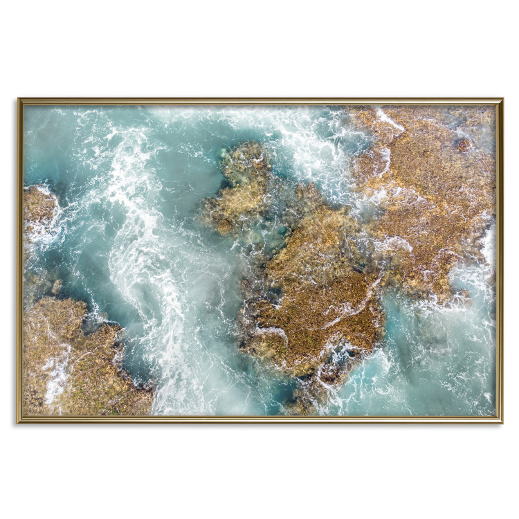 Wall Poster Ningaloo Reef - landscape of a blue ocean among rocks and stones 129849 additionalImage 21