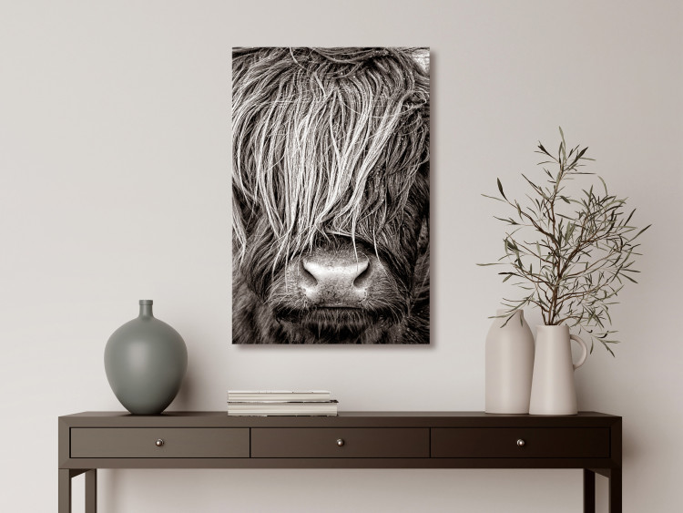 Canvas Print Face to Face with Nature (1-piece) Vertical - photograph of an animal 130249 additionalImage 3