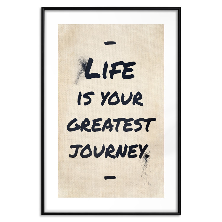 Wall Poster Life is Your Greatest Journey - English text on a beige background 130449 additionalImage 15