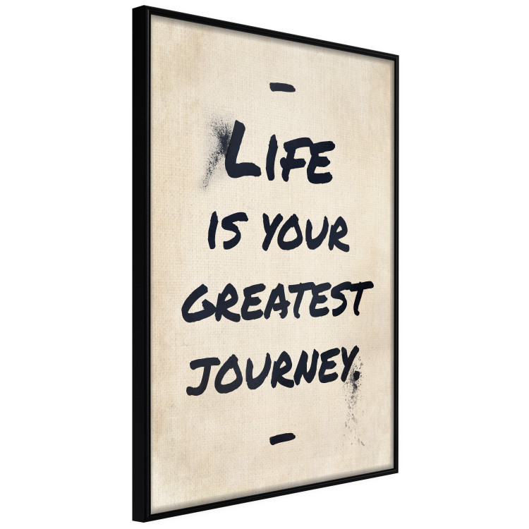 Wall Poster Life is Your Greatest Journey - English text on a beige background 130449 additionalImage 11