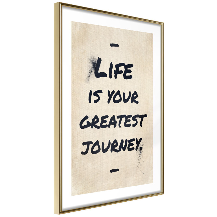 Wall Poster Life is Your Greatest Journey - English text on a beige background 130449 additionalImage 7