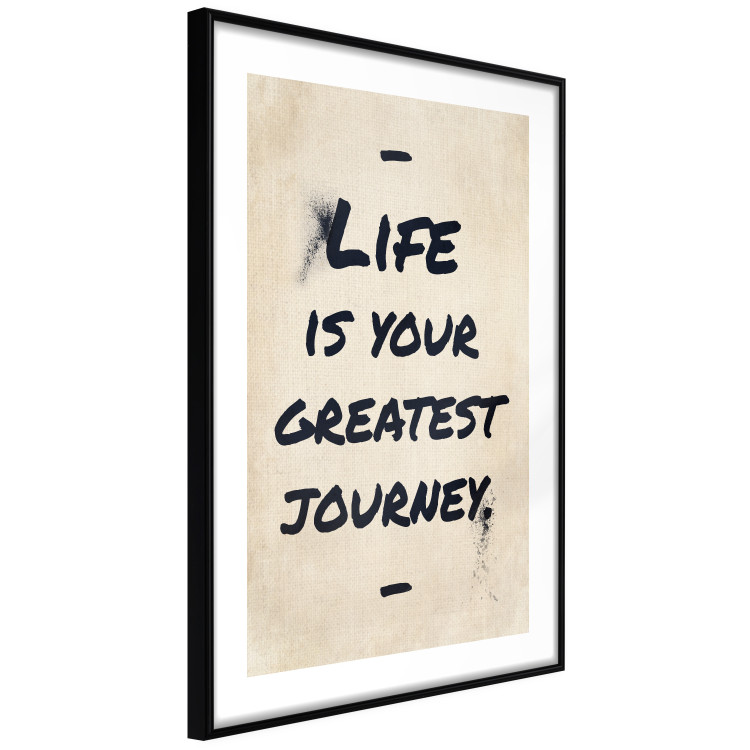 Wall Poster Life is Your Greatest Journey - English text on a beige background 130449 additionalImage 6