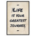 Wall Poster Life is Your Greatest Journey - English text on a beige background 130449 additionalThumb 16