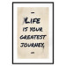 Wall Poster Life is Your Greatest Journey - English text on a beige background 130449 additionalThumb 15