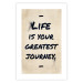 Wall Poster Life is Your Greatest Journey - English text on a beige background 130449 additionalThumb 19
