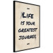 Wall Poster Life is Your Greatest Journey - English text on a beige background 130449 additionalThumb 11