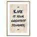 Wall Poster Life is Your Greatest Journey - English text on a beige background 130449 additionalThumb 14