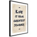 Wall Poster Life is Your Greatest Journey - English text on a beige background 130449 additionalThumb 6