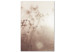 Canvas Meadow in the Morning (1-piece) Vertical - landscape of a meadow in sepia color 130749