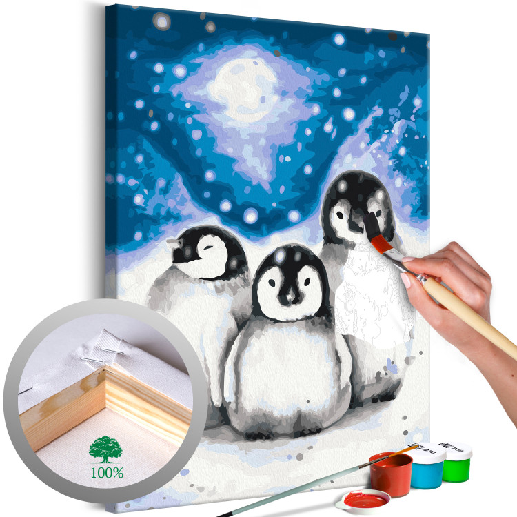 Paint by Number Kit Three Penguins 131449