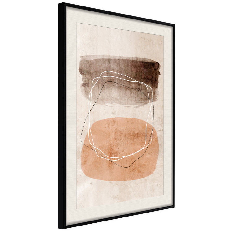 Wall Poster Vibrating Figures - abstract line art and figures on a beige texture 131849 additionalImage 9