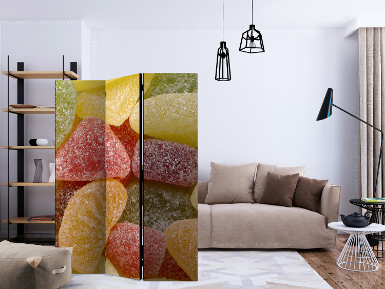 Room Separator Tasty Jellies (3-piece) - colorful composition with sweets 132749 additionalImage 4
