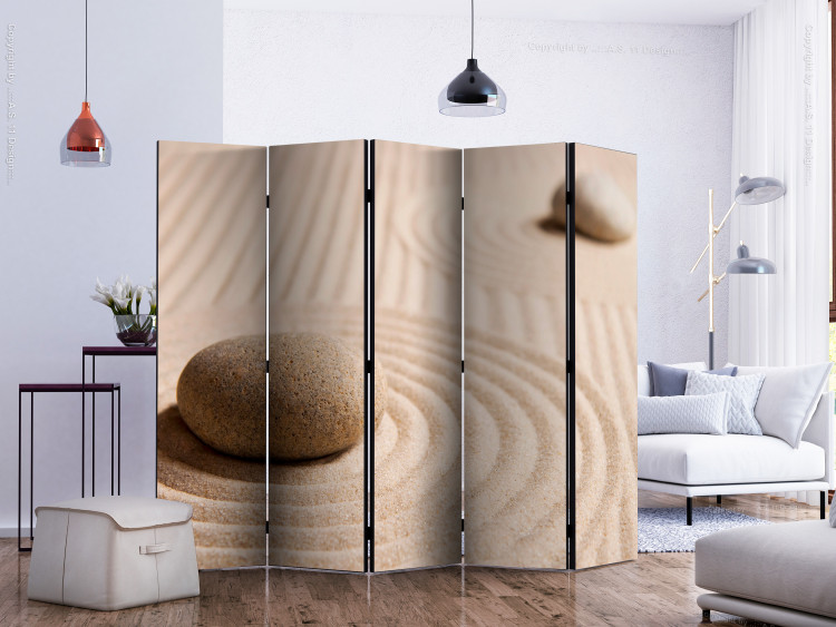 Folding Screen Sand and zen II [Room Dividers] 133249 additionalImage 2