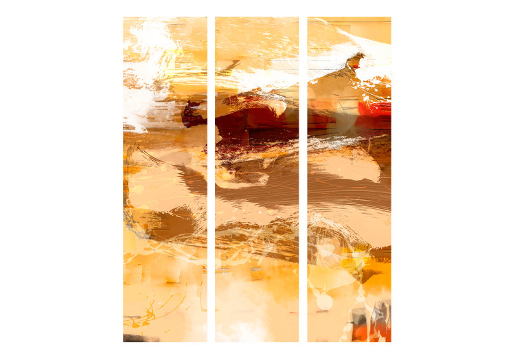 Room Divider Screen Desert Storm - artistic orange abstract in watercolor style 133749 additionalImage 3