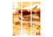 Room Divider Screen Desert Storm - artistic orange abstract in watercolor style 133749 additionalThumb 3