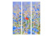 Room Separator Meadow in Sky Blue - Cornflowers - summer landscape of blue flowers 133949 additionalThumb 3