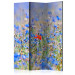 Room Separator Meadow in Sky Blue - Cornflowers - summer landscape of blue flowers 133949