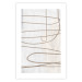 Wall Poster Brush Stroke - pattern of brown and swirling lines in abstract style 134349 additionalThumb 15