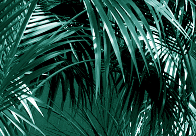 Poster Turquoise Lagoon - tropical palm landscape in turquoise contrast 134449 additionalImage 5
