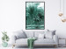 Poster Turquoise Lagoon - tropical palm landscape in turquoise contrast 134449 additionalThumb 9