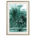 Poster Turquoise Lagoon - tropical palm landscape in turquoise contrast 134449 additionalThumb 20