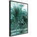 Poster Turquoise Lagoon - tropical palm landscape in turquoise contrast 134449 additionalThumb 2