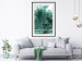 Poster Turquoise Lagoon - tropical palm landscape in turquoise contrast 134449 additionalThumb 24