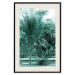Poster Turquoise Lagoon - tropical palm landscape in turquoise contrast 134449 additionalThumb 19