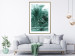 Poster Turquoise Lagoon - tropical palm landscape in turquoise contrast 134449 additionalThumb 13