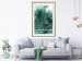 Poster Turquoise Lagoon - tropical palm landscape in turquoise contrast 134449 additionalThumb 22