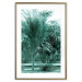 Poster Turquoise Lagoon - tropical palm landscape in turquoise contrast 134449 additionalThumb 14