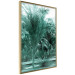 Poster Turquoise Lagoon - tropical palm landscape in turquoise contrast 134449 additionalThumb 3