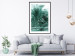 Poster Turquoise Lagoon - tropical palm landscape in turquoise contrast 134449 additionalThumb 23
