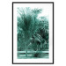 Poster Turquoise Lagoon - tropical palm landscape in turquoise contrast 134449 additionalThumb 15