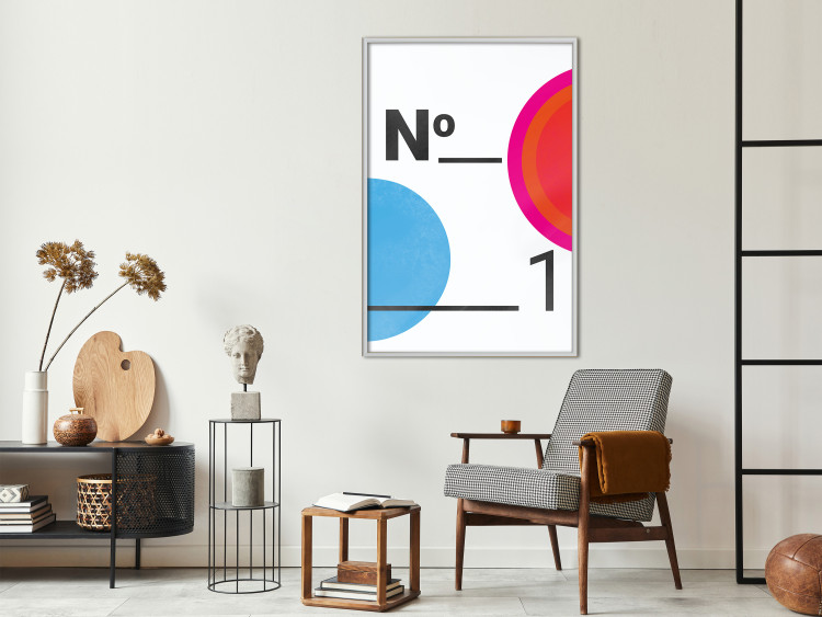 Poster Number 1 - black numbers and colorful geometric figures on a white background 135649 additionalImage 16