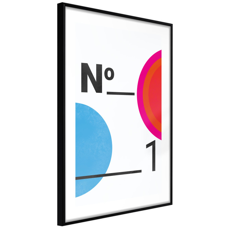 Poster Number 1 - black numbers and colorful geometric figures on a white background 135649 additionalImage 23