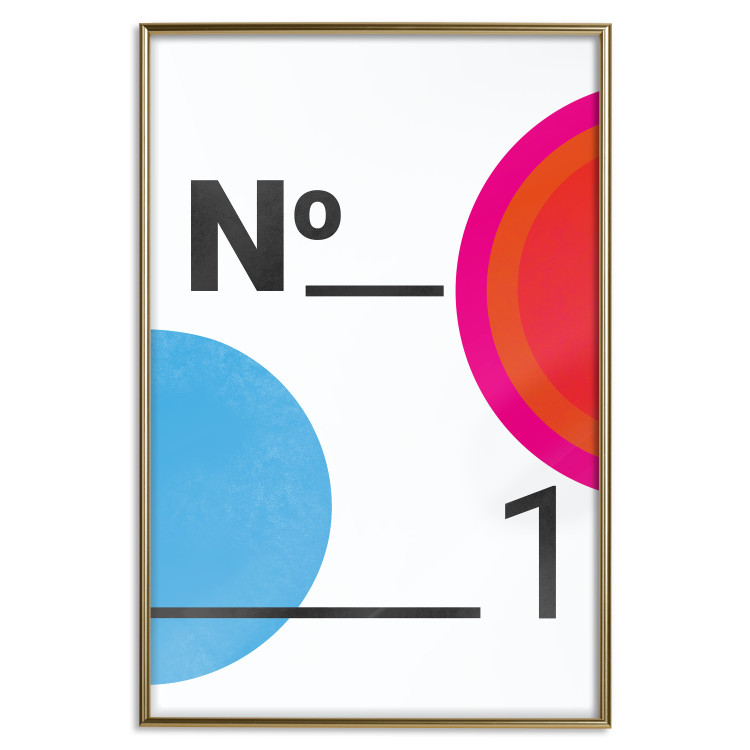 Poster Number 1 - black numbers and colorful geometric figures on a white background 135649 additionalImage 6