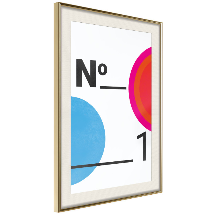Poster Number 1 - black numbers and colorful geometric figures on a white background 135649 additionalImage 19