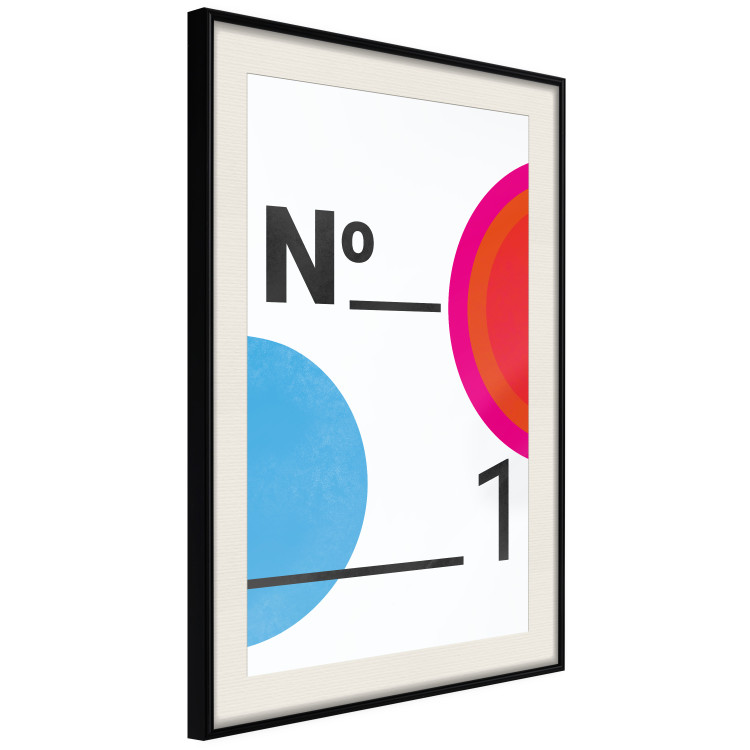 Poster Number 1 - black numbers and colorful geometric figures on a white background 135649 additionalImage 20